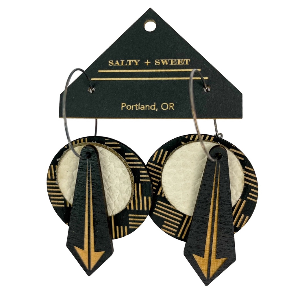 Salty & Sweet Lazer Cut Craft Arrow Earrings